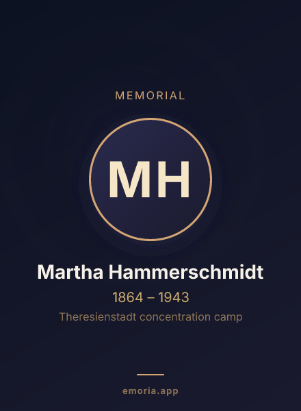 Memorial portrait of Martha Hammerschmidt
