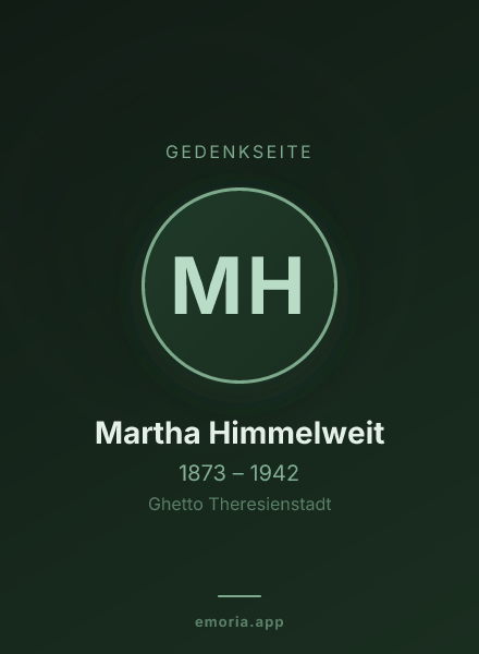 Gedenkportrait von Martha Himmelweit
