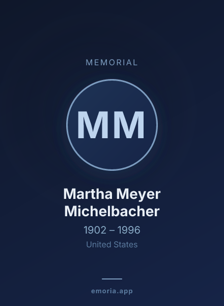 Memorial portrait of Martha Meyer Michelbacher