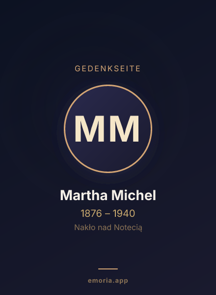 Gedenkportrait von Martha Michel