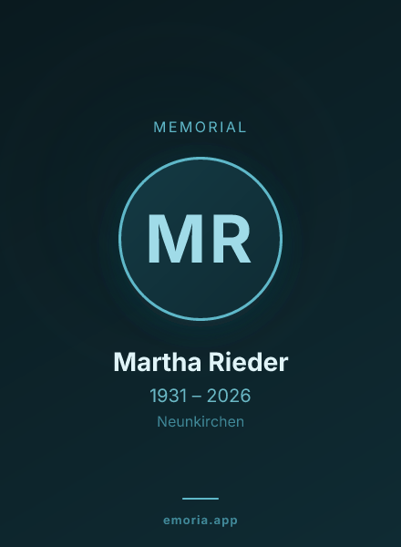 Memorial portrait of Martha Rieder