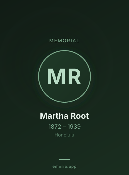 Memorial portrait of Martha Root