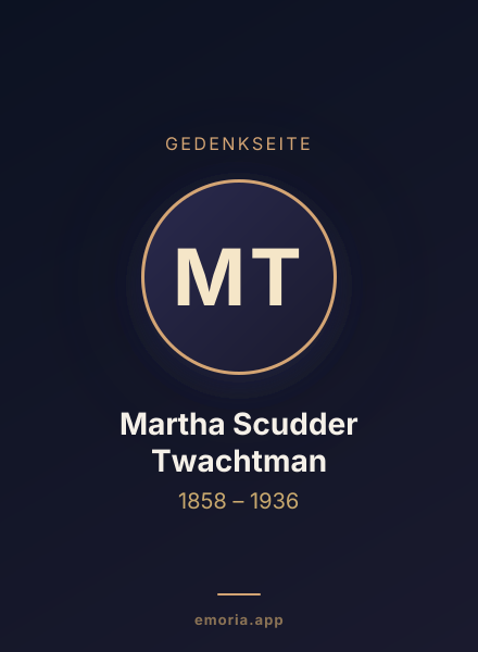 Gedenkportrait von Martha Scudder Twachtman