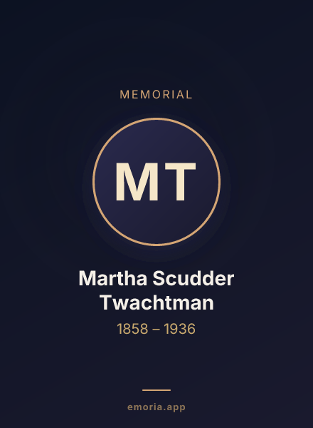 Memorial portrait of Martha Scudder Twachtman