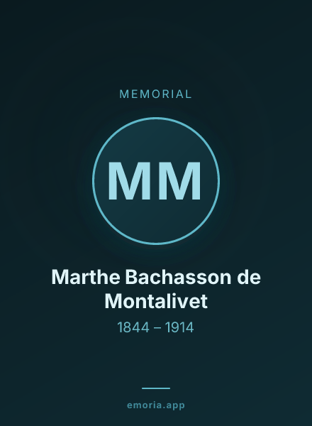 Memorial portrait of Marthe Bachasson de Montalivet