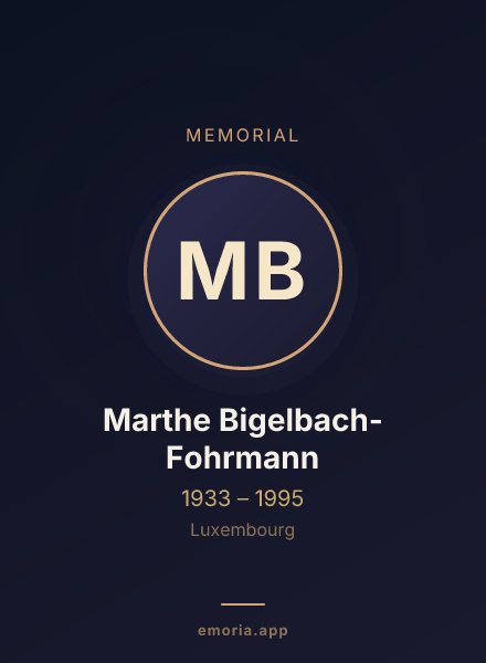 Memorial portrait of Marthe Bigelbach-Fohrmann