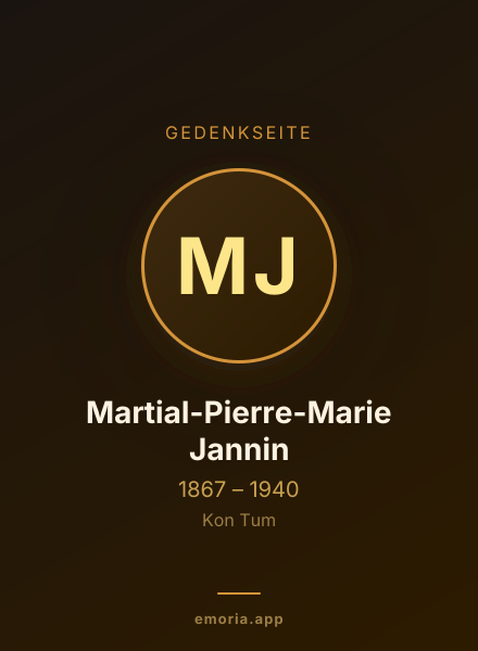 Gedenkportrait von Martial-Pierre-Marie Jannin