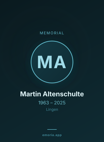 Memorial portrait of Martin Altenschulte