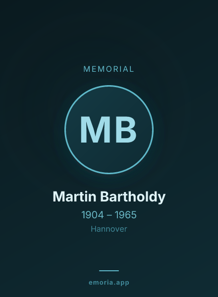 Memorial portrait of Martin Bartholdy