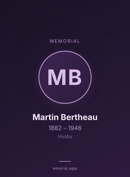 Memorial portrait of Martin Bertheau