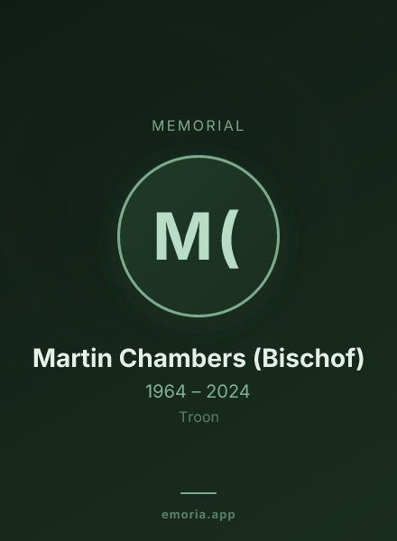 Memorial portrait of Martin Chambers (Bischof)