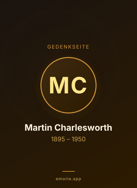 Gedenkportrait von Martin Charlesworth