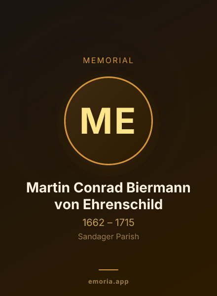 Memorial portrait of Martin Conrad Biermann von Ehrenschild