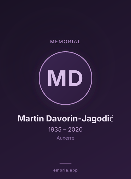 Memorial portrait of Martin Davorin-Jagodić