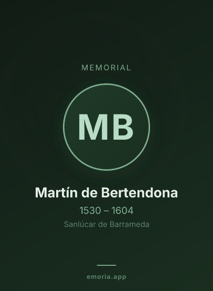 Memorial portrait of Martín de Bertendona