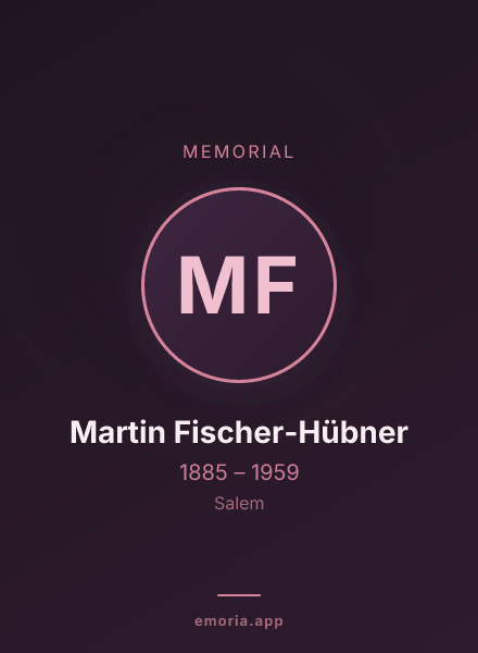 Memorial portrait of Martin Fischer-Hübner