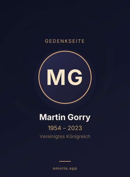 Gedenkportrait von Martin Gorry