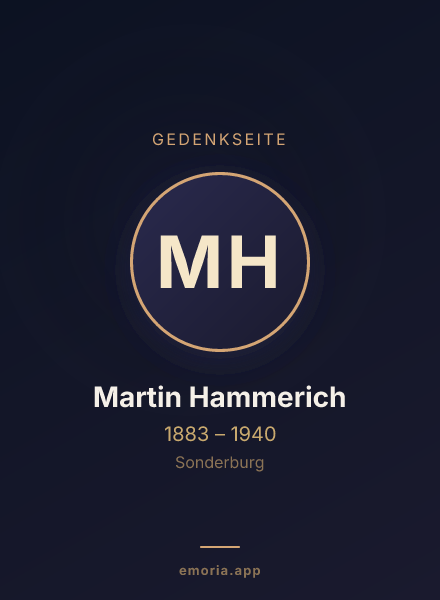 Gedenkportrait von Martin Hammerich