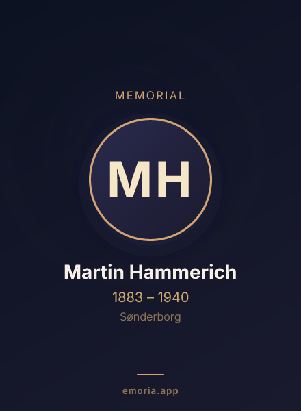 Memorial portrait of Martin Hammerich