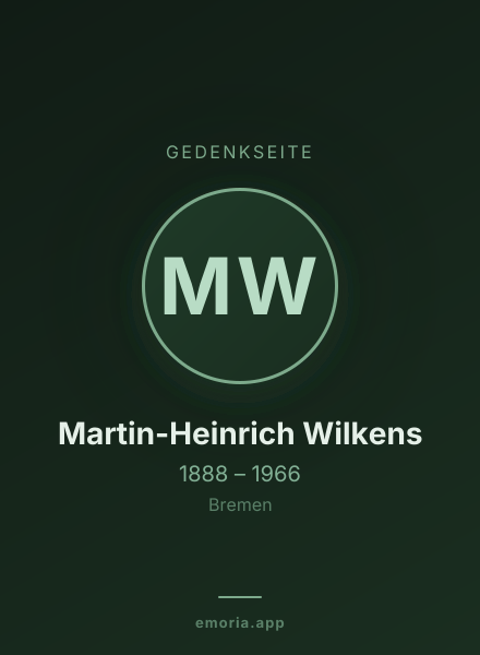 Gedenkportrait von Martin-Heinrich Wilkens
