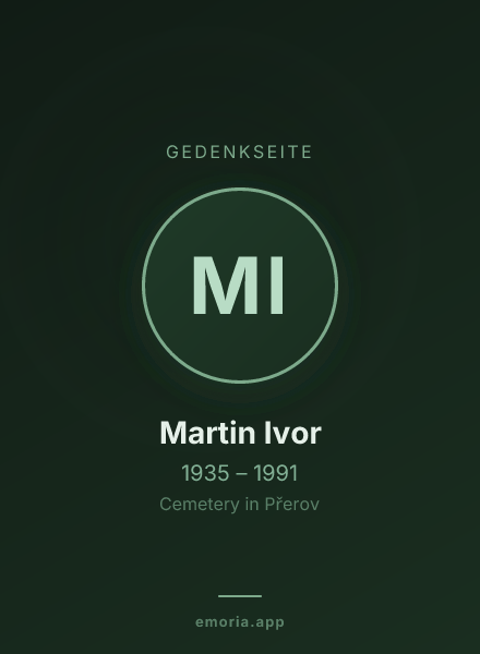 Gedenkportrait von Martin Ivor