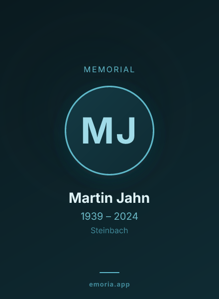 Memorial portrait of Martin Jahn