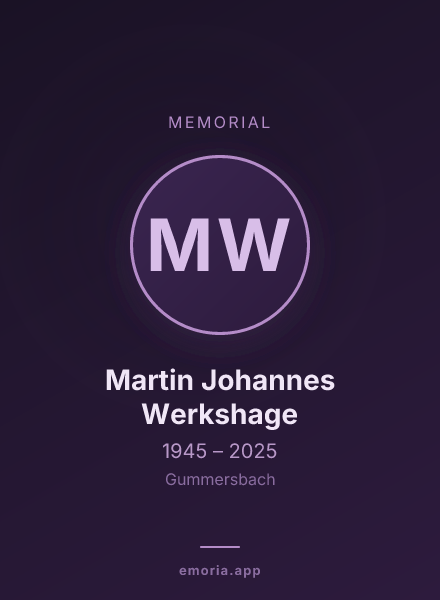Memorial portrait of Martin Johannes Werkshage