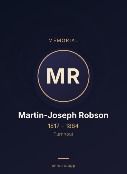 Memorial portrait of Martin-Joseph Robson