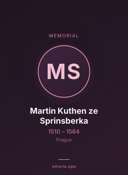 Memorial portrait of Martin Kuthen ze Sprinsberka