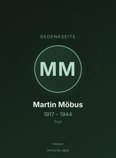 Gedenkportrait von Martin Möbus