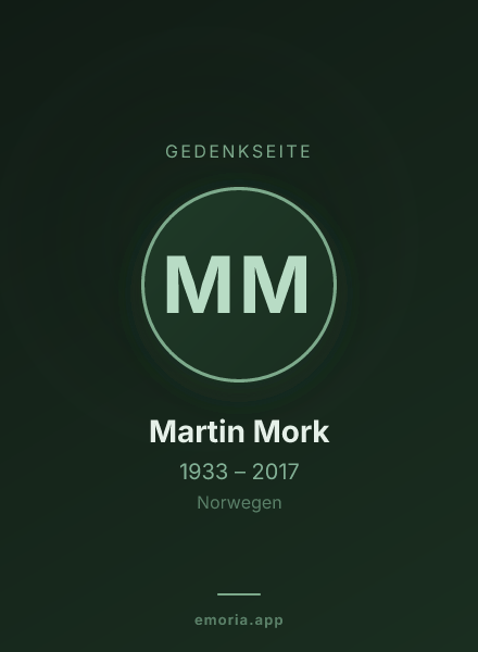 Gedenkportrait von Martin Mork