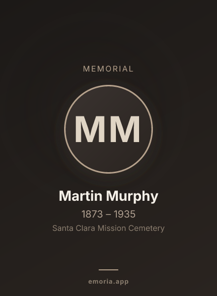 Memorial portrait of Martin Murphy