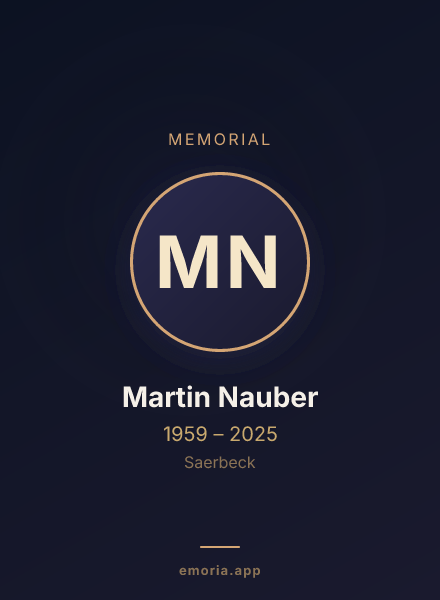 Memorial portrait of Martin Nauber