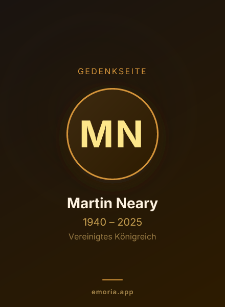Gedenkportrait von Martin Neary