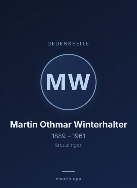 Gedenkportrait von Martin Othmar Winterhalter