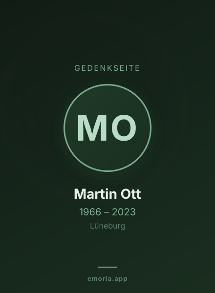Gedenkportrait von Martin Ott