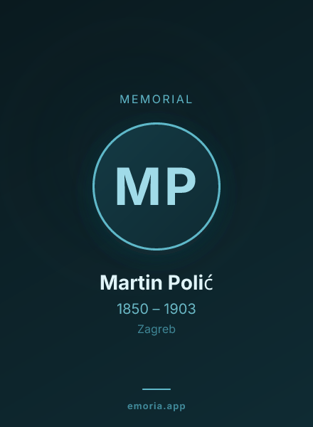 Memorial portrait of Martin Polić