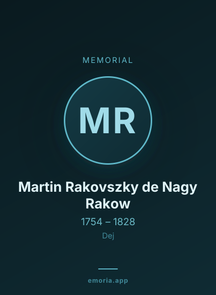 Memorial portrait of Martin Rakovszky de Nagy Rakow