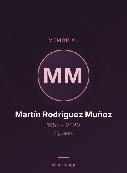 Memorial portrait of Martín Rodríguez Muñoz