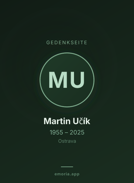 Gedenkportrait von Martin Učík