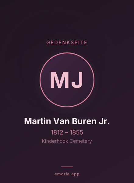 Gedenkportrait von Martin Van Buren Jr.