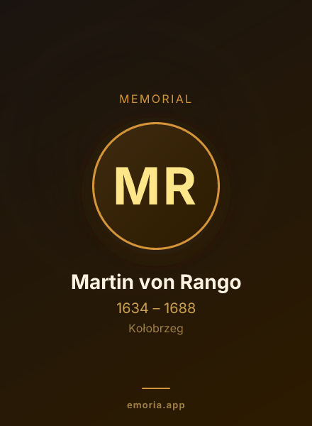 Memorial portrait of Martin von Rango