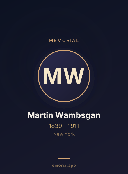 Memorial portrait of Martin Wambsgan