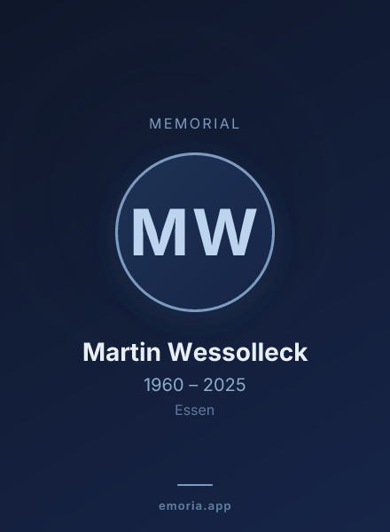 Memorial portrait of Martin Wessolleck