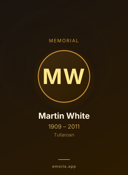 Memorial portrait of Martin White