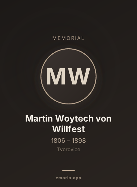 Memorial portrait of Martin Woytech von Willfest