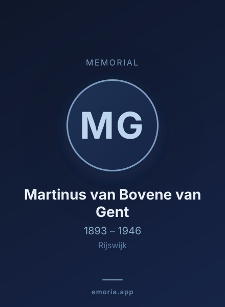 Memorial portrait of Martinus van Bovene van Gent
