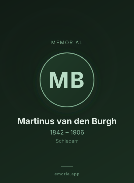 Memorial portrait of Martinus van den Burgh