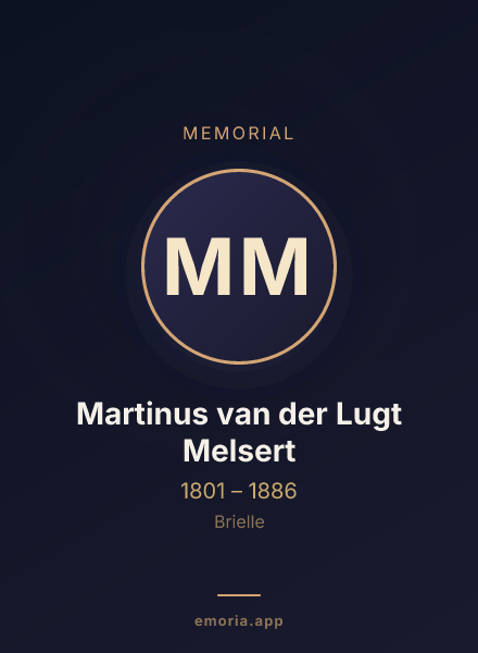 Memorial portrait of Martinus van der Lugt Melsert