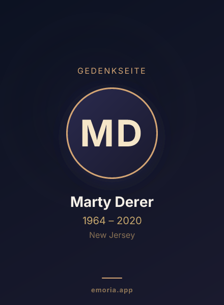 Gedenkportrait von Marty Derer
